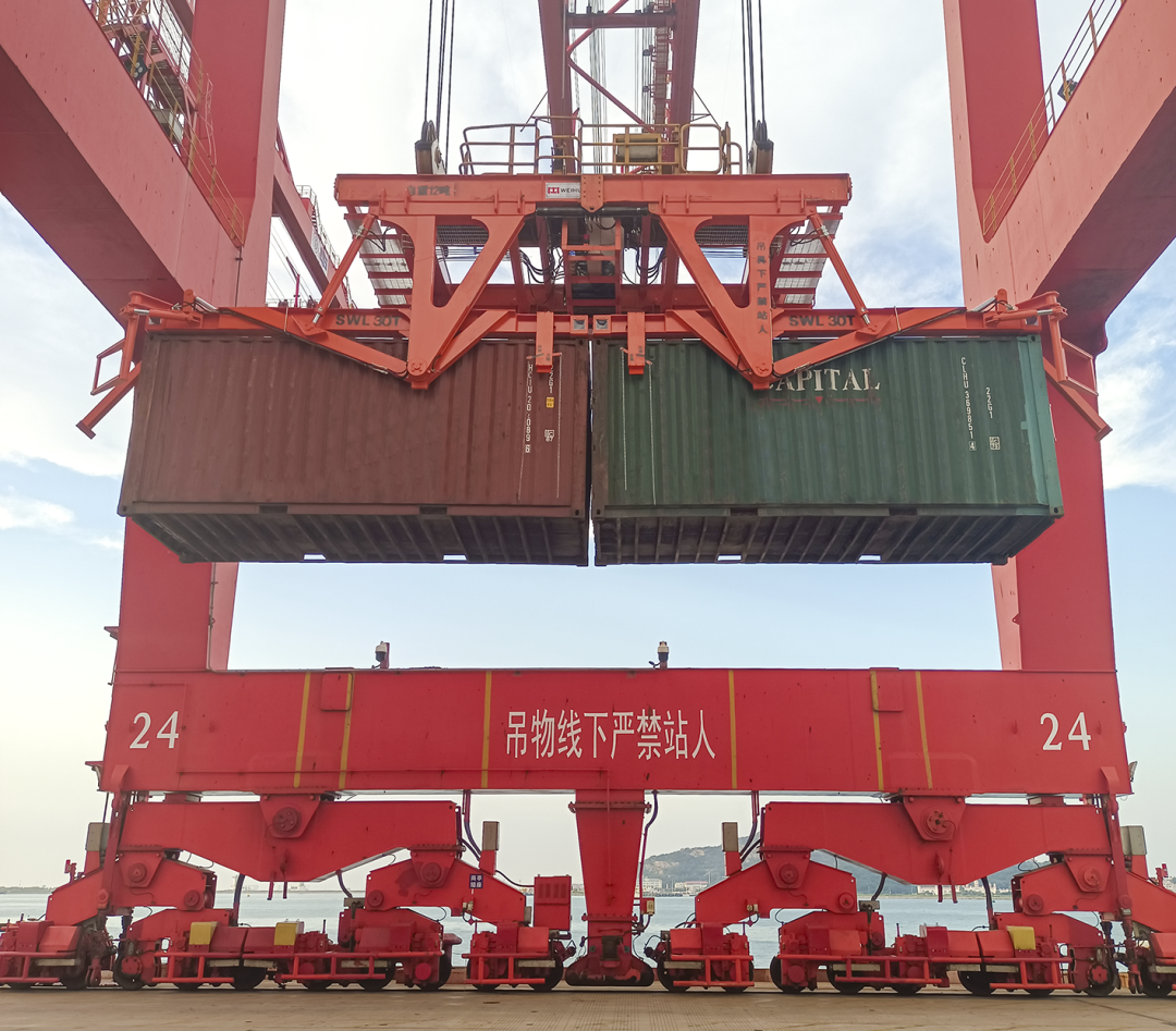 Weihua container single box tipping lifting device